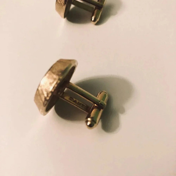 Vintage Cufflinks Dante and  Unmarked Round Oval - Picture 7 of 15